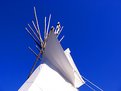 Picture Title - Teepee Against Blue Sky