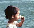 Picture Title - The little girl with flower